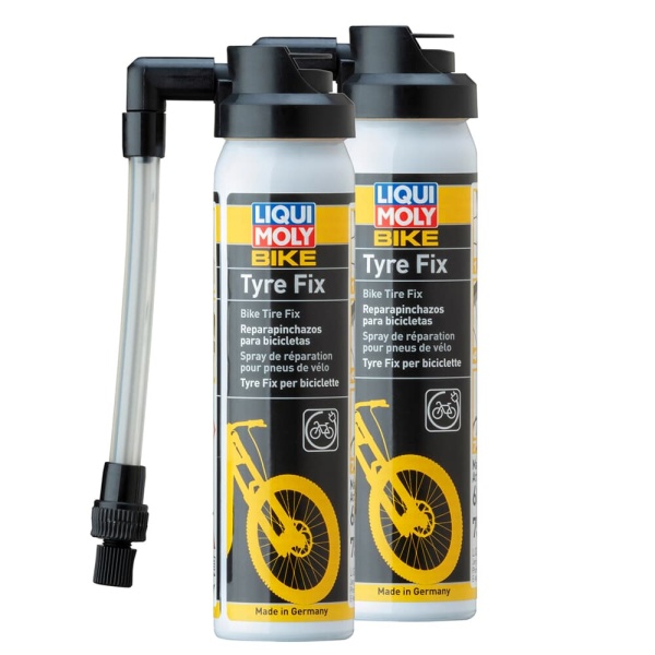 Set 2 Buc Spray Reparatie Anvelope Cauciuc Biciclete Liqui Moly Bike Tyre Fix 75ML 6056